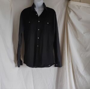 Express Men's Dark Casual Button-Down Shirt